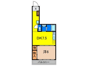 スカイフラット１０(3Ｆ-9Ｆ)の物件間取画像